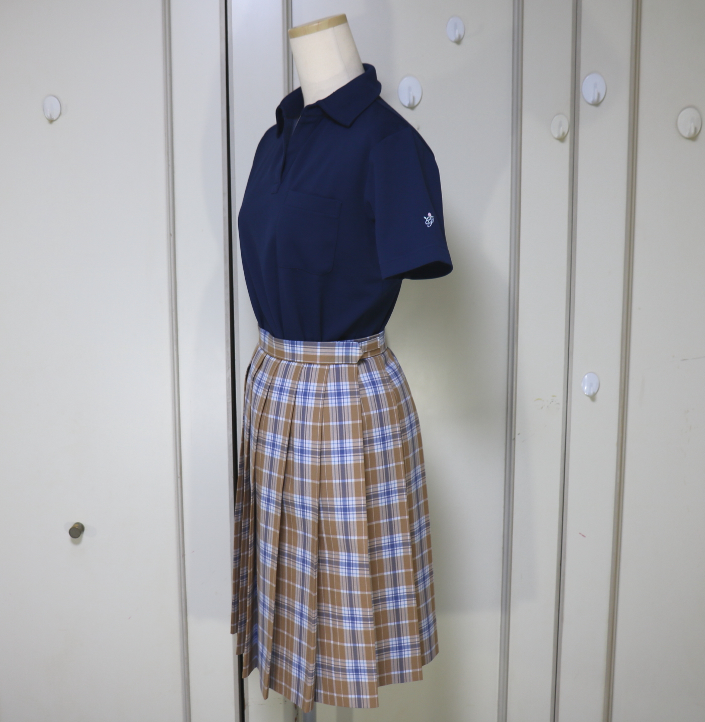 新品 品川女子学院風 チェックプリーツスカート Mサイズ コスプレ衣装 