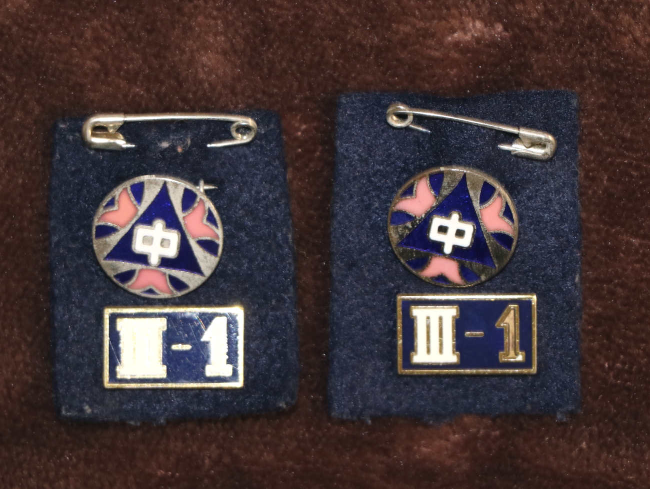 東京都練馬区下石神井 練馬区立石神井南中学校【ねりまくりつしゃくじいみなみちゅうがっこう】の1-3学年フルセットコンプリートの学年章と校章2個